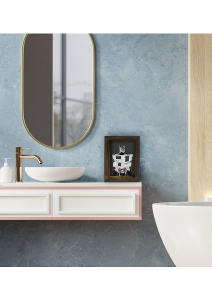 Gift Banyo Dekoratif Doğal Masif Ahşap Çerçeve 15X20CM-51 modelleri