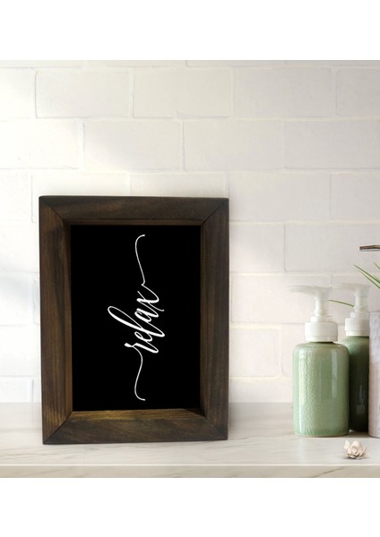 Gift Banyo Dekoratif Doğal Masif Ahşap Çerçeve 15X20CM-47 fiyatları