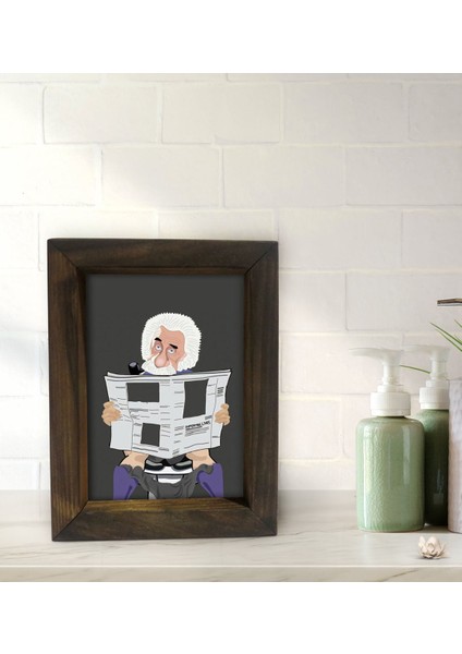 Gift Banyo Dekoratif Doğal Masif Ahşap Çerçeve 15X20CM-44 fiyatları