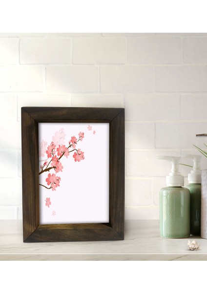 Gift Banyo Dekoratif Doğal Masif Ahşap Çerçeve 15X20CM-11 fiyatları