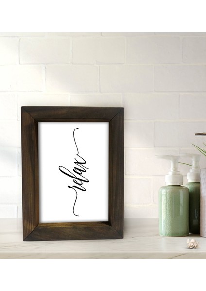 Gift Banyo Dekoratif Doğal Masif Ahşap Çerçeve 15X20CM-2 fiyatları