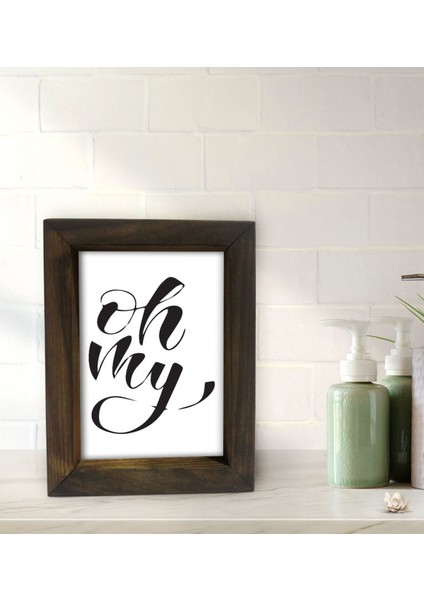 Gift Banyo Dekoratif Doğal Masif Ahşap Çerçeve 15X20CM-36 fiyatları