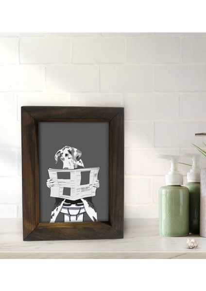 Gift Banyo Dekoratif Doğal Masif Ahşap Çerçeve 15X20CM-35 fiyatları