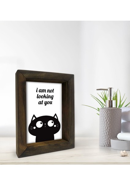 Gift Banyo Dekoratif Doğal Masif Ahşap Çerçeve 15X20CM-33