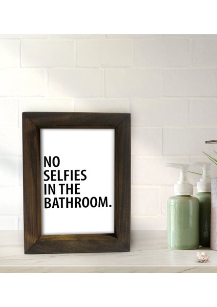 Gift Banyo Dekoratif Doğal Masif Ahşap Çerçeve 15X20CM-21 fiyatları