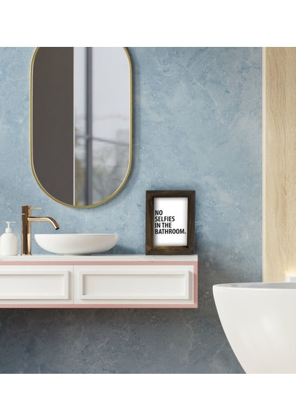 Gift Banyo Dekoratif Doğal Masif Ahşap Çerçeve 15X20CM-21 modelleri