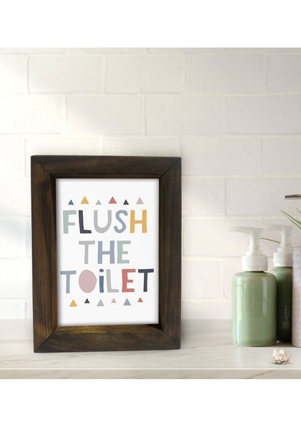 Gift Banyo Dekoratif Doğal Masif Ahşap Çerçeve 15X20CM-48 fiyatları