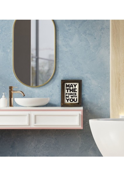 Gift Banyo Dekoratif Doğal Masif Ahşap Çerçeve 15X20CM-45 modelleri