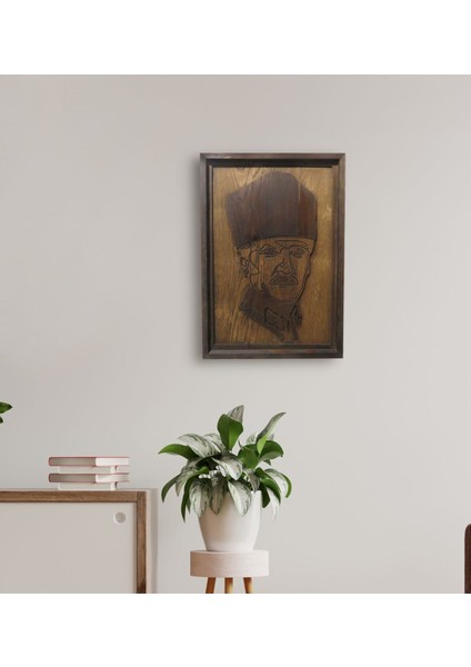 Gift Özel Yapım Atatürk Kabartma Figürlü Ahşap Çerçeveli Tablo fiyatları