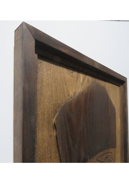 Gift Özel Yapım Atatürk Kabartma Figürlü Ahşap Çerçeveli Tablo fırsatları