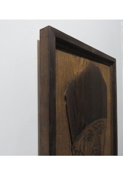 Gift Özel Yapım Atatürk Kabartma Figürlü Ahşap Çerçeveli Tablo indirimleri