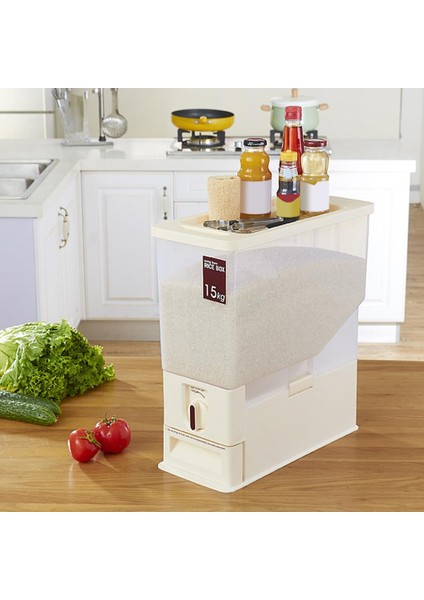 Mısır Gevreği Için Çok Amaçlı Mutfak Pirinç Kova Toz Geçirmez Organizatör Dağıtıcı (Yurt Dışından) modelleri