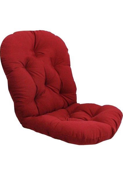 Dokulu Rattan Hasır Döner Rocker Sandalye Yastık Koltuk Minderleri 48 "x 24" Siyah (Yurt Dışından)