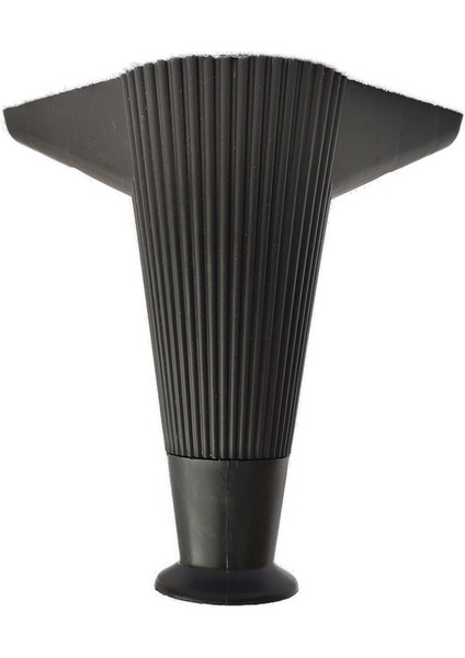 Çizgili Mobilya Baza Koltuk Kanepe Puf Tv Ünitesi Ayağı 1 Adet 15 cm Siyah Renk