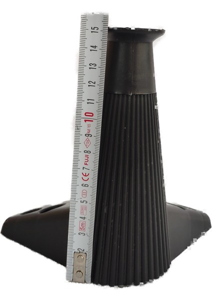 Çizgili Mobilya Baza Koltuk Kanepe Puf Tv Ünitesi Ayağı 1 Adet 15 cm Siyah Renk fırsatları