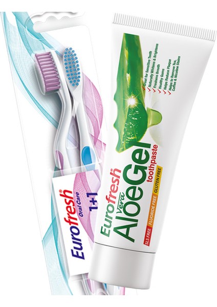 Aloe Jel Diş Macunu+Diş Fırça Seti