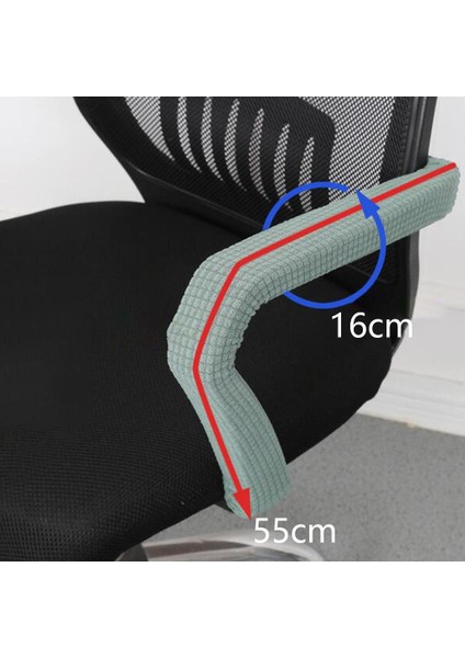 1 Çift Sandalye Kol Dayama Kapak Slipcover Bilgisayar Sandalye Kapak Yeşil (Yurt Dışından) fiyatları