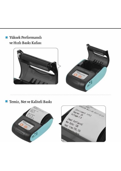 PT-210 Bluetooth 58MM Termal Yazıcı