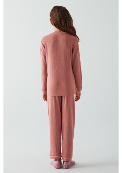 Gül Kurusu Kız Çocuk Yourself 2li Pijama Takımı