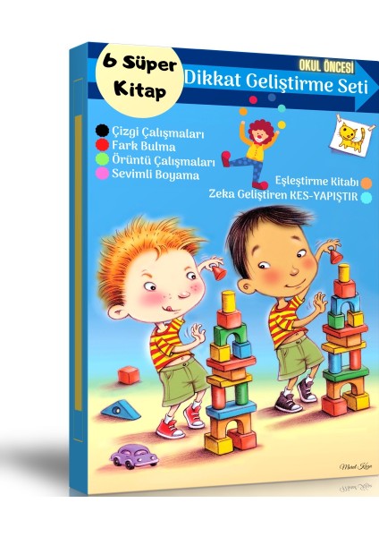 Dikkati Güçlendirme Eğitim Seti (6 Kitap) (Ciltli)