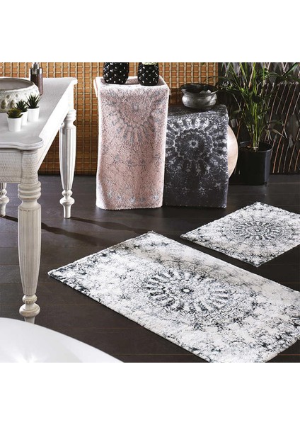 Giovann Ekru/mavi Ikili Banyo Paspas Seti