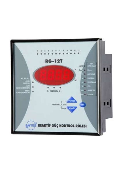 RG-12T Reaktif Güç Kontrol Rölesi 12 Kademeli