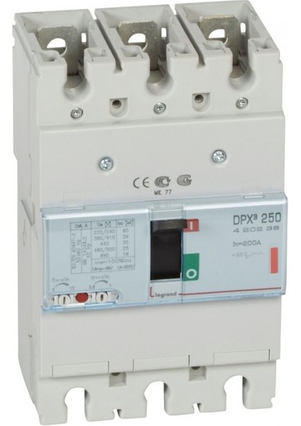 420238 Dpx³ 250 200A 3 Kutuplu 36KA Ayar Sahalı Kompakt Şalter