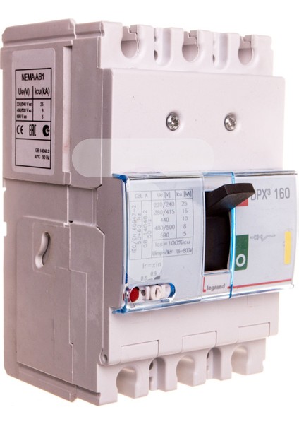420045 Dpx³ 160 100A 3 Kutuplu 25KA Ayar Sahalı Kompakt Şalter
