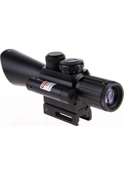 4X30 Tüfek Dürbünü Çift Işıklı Lazerli M7 indirimleri