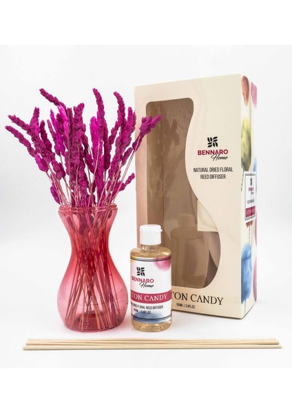 -Çiçekli Bambu Oda Kokusu Set -Candy -100 ml
