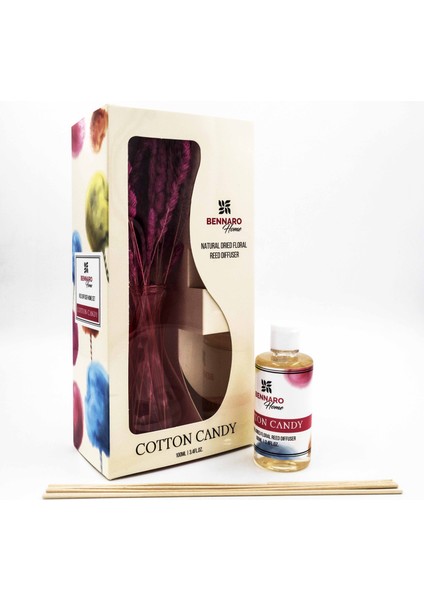 -Çiçekli Bambu Oda Kokusu Set -Candy -100 ml