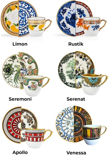 Hibrit 6'lı Fincan Takımı indirimleri