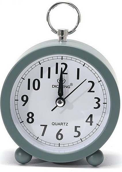 2 Adet Yuvarlak Çalar Saat Öğrenci Izle Hediye Kırmızı (Yurt Dışından)