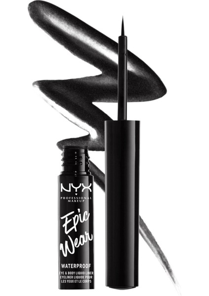 Nyx Professional Makeup Epic Wear Metallic Liquid Liner Black Metal