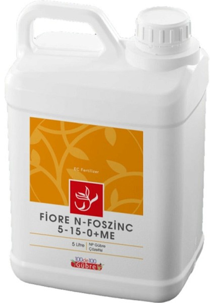 Sıvı Azot Fosfor Çinko Gübre Çözeltisi (Fiore N-Foszinc 5-15-0)) 5 Lt