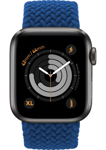 Buff Apple Watch Uyumlu Bands Braided 42/44 Xl Blue
