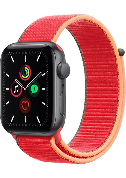 Seri 10 46MM, Seri 9/8/7/6/SE/5/4/3 Spor Loop Kordon Apple Watch 45MM 44MM 42MM Uyumlu Kırmızı Gri