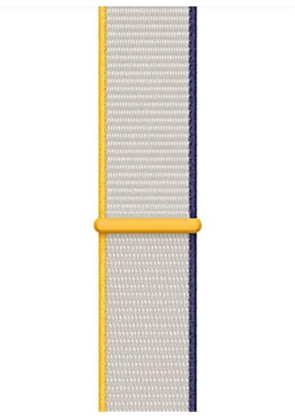 Apple Watch Seri 10 46MM, Seri 9/8/7/6/SE/5/4/3 Spor Loop Kordon 45MM 44MM 42MM Uyumlu Deniz Tuzu Sarı
