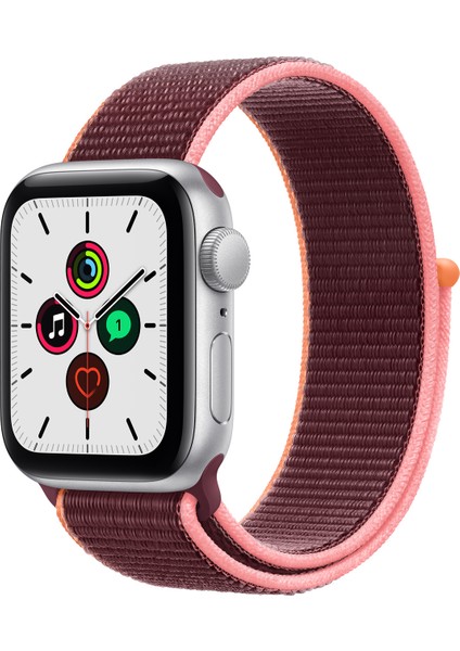 Apple Watch Seri 10 42mm, Seri 9/8/7/6/se/5/4/3 Spor Loop Kordon 41MM 40MM 38MM Uyumlu Mürdüm Turuncu