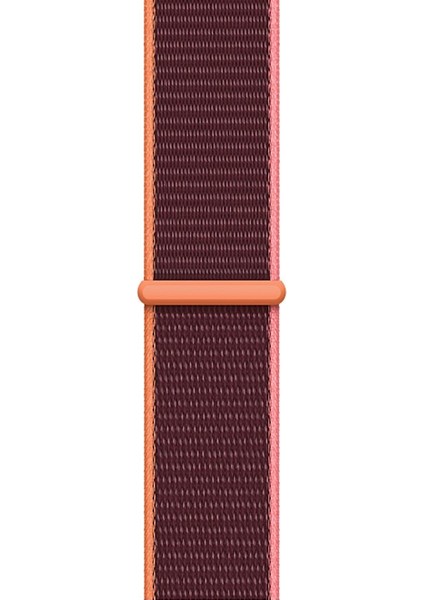 Apple Watch Seri 10 42mm, Seri 9/8/7/6/se/5/4/3 Spor Loop Kordon 41MM 40MM 38MM Uyumlu Mürdüm Turuncu