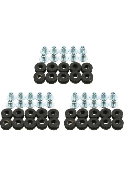 30 Parça Motosiklet Kauçuk Grommetler Honda Yamaha Fairing Için Cıvata Minderleri (Yurt Dışından)