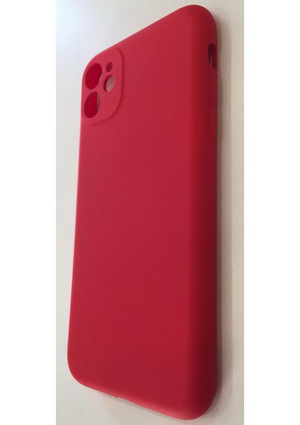 Iphone 11 Kamera Korumalı Lansman Kılıf Kırmızı