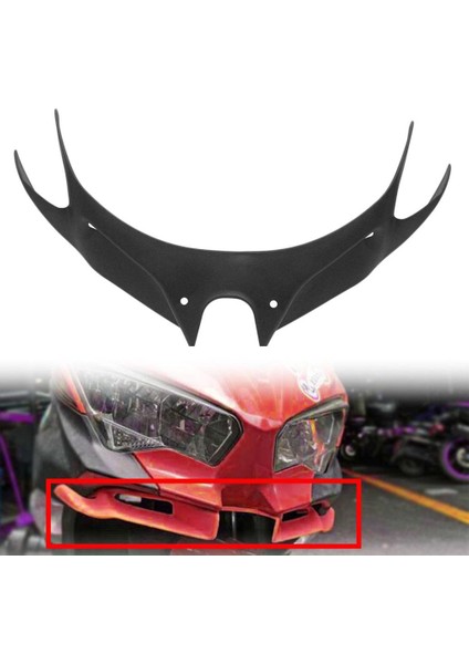 Kawasaki NINJA400 NINJA250 18-19 Siyah Için Motosiklet Kanatlı Ön Perşembe (Yurt Dışından) modelleri