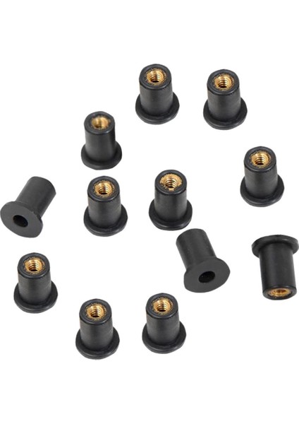 12 Adet Kauçuk Kuyu Somun M5 Metrik Vida Welnuts Motosiklet Ön Cam (Yurt Dışından) fiyatları