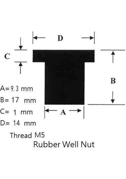 12 Adet Kauçuk Kuyu Somun M5 Metrik Vida Welnuts Motosiklet Ön Cam (Yurt Dışından) modelleri