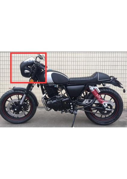 Motosiklet Far Retro Cafe Racer Mat Siyah Için Far Perşembe Ekran Kapak (Yurt Dışından) fiyatları