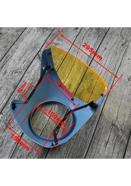 Motosiklet Far Retro Cafe Racer Mat Siyah Için Far Perşembe Ekran Kapak (Yurt Dışından) fırsatları