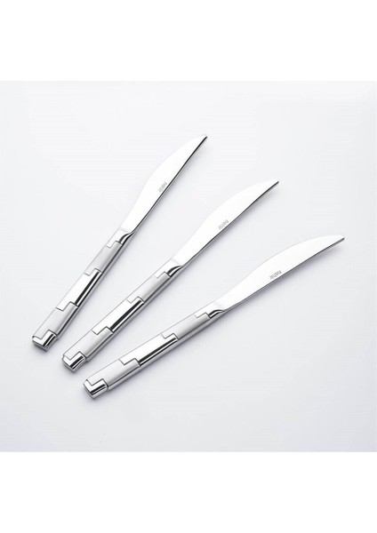 12 Adet Nehir Londra Saten Tatlı Bıçak