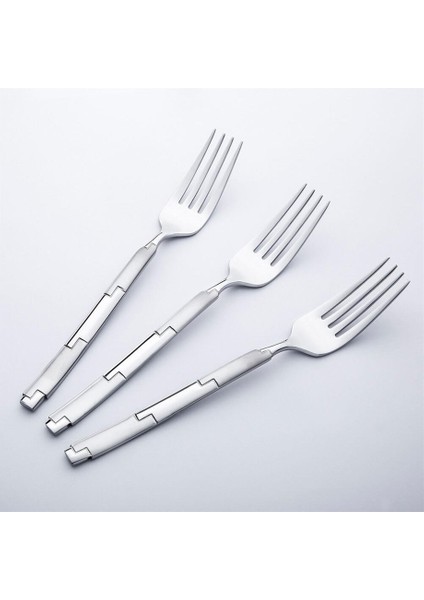 12 Adet Nehir Londra Saten Yemek Çatal