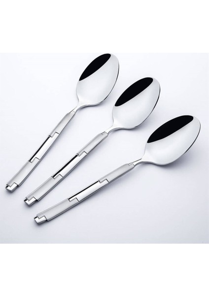 12 Adet Nehir Londra Saten Yemek Kaşık